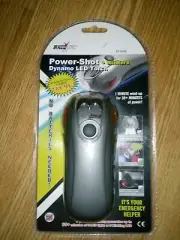 UltraLite Power-Shot Dynamo LED - No Batteries, Hand Crank, Flashlight NIB