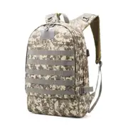Unisex Camouflage Chicken Dinner Backpack Fashion Double Shoulder Bags for Students ACU camouflage_19 inch