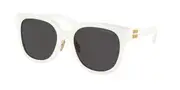 Miu Miu MU01ZS 1425S0 Men's Sunglasses White Size 55