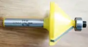 Router Bit 45 Deg Chamfer 1/4" Shank Econocut by Carbitool Carb-I-Tool EY916B