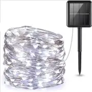 32M Solar Fairy String Lights 300 LED Outdoor Garden Christmas Party Decor~White