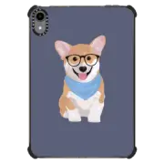 iPad mini (6th gen) iPad Impact Case Peter The Hipster Corgi Puppy Dog iPad Case for Dog Lovers