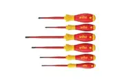 Wiha Softfinish Electric Slimfix Sl/pz Screwdriver Set, 6 Piece (Multi Colour) (One Size)