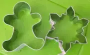 Celebrate It Christmas Metal Cookie Cutters 2 Snowflake Gingerbread Man