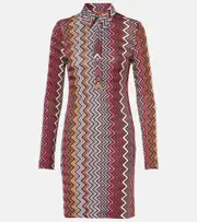 [Missoni] Missoni Zigzag shirt dress AU 12 multicoloured