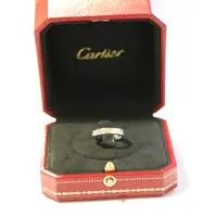 在飛比找蝦皮購物優惠-CARTIER18K白金鑲8顆鑽石 LOVE 戒指