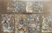 LOT OF 14 German Embossed Vintage Scrap Die Cut