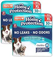 Hartz Home Protection Mountain Fresh Scent Odor Eliminating X-Large Dog Pads, 60 Count