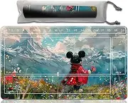 Lorcana Playmats Compatible TCG playmat with Zones Non-Slip Rubber 23.6x13.7in (36-Battle Situation)