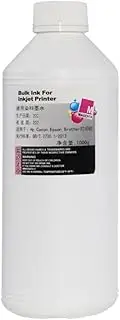 1000ML Dye Ink Inkjet Printer Ink - Compatible with Epson, Compatible with Canon, Compatible with HP, Compatible with Brother(1PCS M)