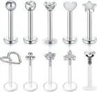Helix Lip & Earrings Piercing Studs | Stainless Steel| 16g