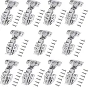 10-Pack Soft Close Cabinet Door Hinges - Full Overlay for Kitchen, Wardrobe, Bat