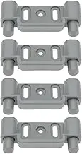 EMSea 4pcs Cupboard Door Catch 53x11x25mm for Caravan Motorhome Compatible with Swift Compatible with Sterling Grey