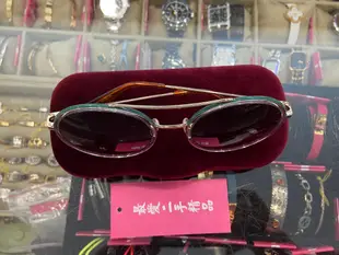 ☆最愛二手精品☆ GUCCI 金色框漸層圓型鏡片紅色綠色框蜜蜂墨鏡眼鏡太陽眼鏡 C3878 GG0061S