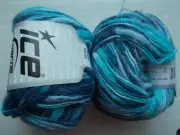 Ice Yarns Hugo Wool wool blend yarn, blue/turquoise, lot of 2 (165 yds each)
