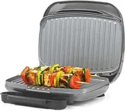 [Salter] EK4366 Cosmos Electric Health Grill - Non-Stick Griddle Plate & Panini Press, Large Sandwich Toaster, Drip Tray, Automatic Temperature Control, Compact, Indoor Cooking With Little To No Oil