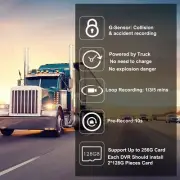 Sykik 3 Channel 1080p Dash Cam for Cars, Trucks and RVs. with one year warranty