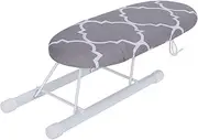 [Ejoyous] Mini Ironing Board, Ironing Board, Foldable Table Ironing Board with Cotton Cover, Sleeve Cuffs, Collar for Home, Apartment, Dorm (Classic Grid)
