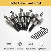 Hole Saw Tooth Kit - Smooth Drilling - 5Pcs