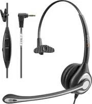 Phone Headset with Microphone Noise Cancelling, Telephone Headsets 2.5mm Jack...