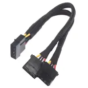 Tinned 7.87in 4pin D-type Port One-to-two Power Cord for Computer