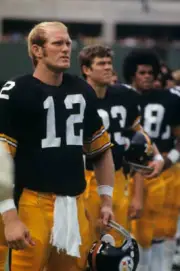Pittsburgh Steelers QB Terry Bradshaw on sidelines before ga - 1971 Old Photo 2