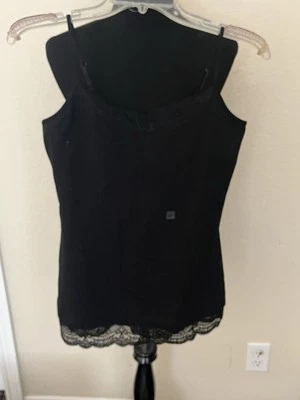 NWT EXPRESS BLACK LACE CAMI TANK BRA CAMISOLE Y2K Vintage Retro Large