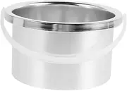 FRCOLOR Wax Melting Pot Aluminum Alloy Replacement Dish for Efficient Hair Removal Waxing User Friendly Design Wax Warmer Inner Pot Durable Construction Silver