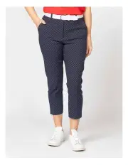 [Fella Hamilton] Pinspots Zip 7/8 Pant in White