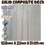 COMPOSITE DECK GREY, SNOW GUM & 7 OTHER COLOURS - TIMBER LIKE COLOUR AS MODWOOD