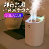 在飛比找樂天市場購物網優惠-3L大容量 雙噴霧加濕器 水氧機 空氣噴霧機 USB 靜音 