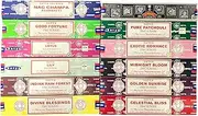 Satya Bangalore (BNG) Set of 12 NagChampa SuperHit CelestialBliss DivineBlessings ExoticRomance GoldenSunrise IndianRainforest MidnightBloom PurePatchouili GoodFortune Lotus Lily, VarietyPack08