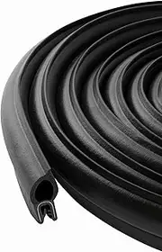 Vertical Bulb Trim Seal Bulb Diameter: 0.5 Grip range: 0.039 to 0.14 | Trunk boot lid hood hatch rubber (50 Feet)