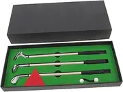 Toyvian 1set Golf Pen Set Fun Golf Training Toy for Desk Miniature Golfing Game Props Lightweight Portable Ballpoint Pens for Friends Colleagues