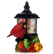 Thomas Kinkade Illuminated Remembrance Lantern As I Sit in Heaven Cardinal #4