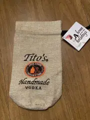 Tito's Handmade Vodka Bottle Bag Drawstring Collectible Canvas