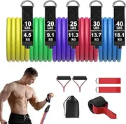 Stretchy Bands for Exercise - Fitness Expander Resistance Exercise Strap Stretch Bands | Portable Yoga Workout Ropes for Fitness Enthusiasts, Family, Friends, Colleagues