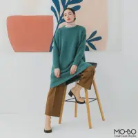 在飛比找momo購物網優惠-【MO-BO】NEW LOOK絨毛針織洋裝(洋裝)