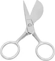 NDNCZDHC 4.7Iin Duckbill Shears, Stainless Steel Carpet Scissors, Mini Tufting Carpet Shears, Carpet Cutter Tools for Fabric Thread (Silver)