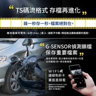 【LOOKING】 F-911GTS特仕版 機車行車記錄器 前後WDR寬動態 油電車通用 現貨 廠商直送