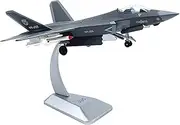 1/100 Scale China Air Force J-35 Fighter Model Alloy Airplane Aviation Collectibles for Collectors & Enthusiasts