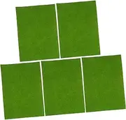 POPETPOP 5Pcs Artificial Turf Lawn Mat for Sand Table Decor Cuttable Fake Grass for DIY Micro Landscape Durable Mat for Garden Home Decoration