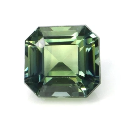 Ceylon (Sri Lanka) Asscher - Octagon Bluish Green Sapphire 3.11CT