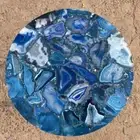 Blue Agate Coffee Tabletop custom made coffee table top for living room