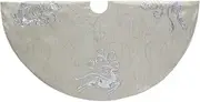 Kurt S. Adler 50" Light Gold with Reindeer Tree Skirt