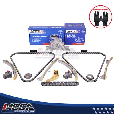 Timing Chain Kit Oil Pump for 12-17 Hyundai Genesis Azera Kia Cadenza Sorento V6 (for: Hyundai)