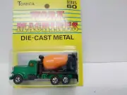 TOMICA CONCRETE TRUCK on Yellow card MADE FOR G.J. COLES MELBOURNE AUSTRALIA WM