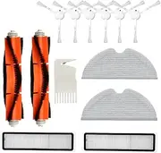 for Dreame D9 L10 Pro Robot Vacuum Cleaner Accessory,Replacement Parts Main Side Brush Filter Mop Pad Cleaning Brush Cleaning Tool Spare Parts for Home Floor Cleaning (Set 1)
