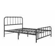 Milan Metal Bed Frame - Black, Double - Double / Black