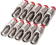 10PCS Automatic Pig Nipple Drinker,Water Nippler Stainless Steel 1/2 NPT Animal Drinker Tool,Duck Mouth Shape Pig Feeder Drinker with Filter for Sows
